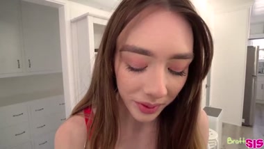 Stepsister at a drunken party gives in to persistent demands and has intimate relations